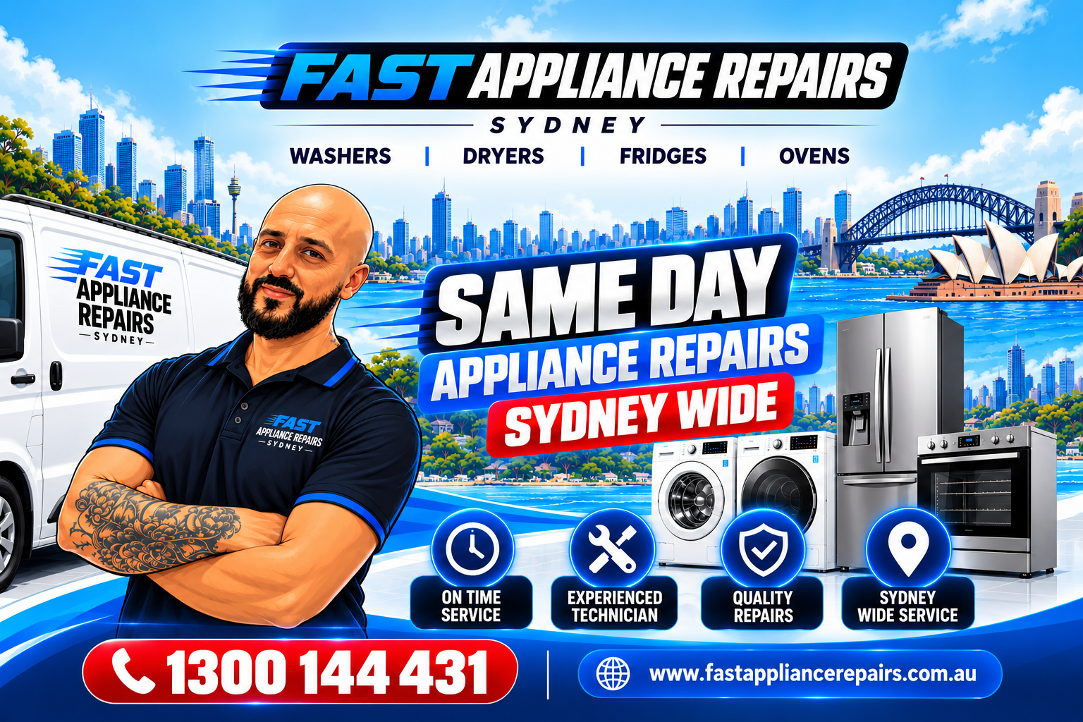 Fast Appliance Repairs Sydney